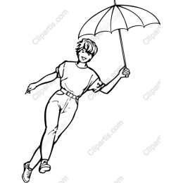 Joyful Umbrella Girl