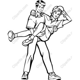 Playful Couple Embrace