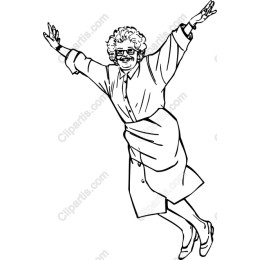 Joyful Woman Leaping