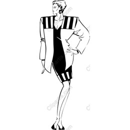 Chic Fashion Model