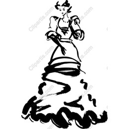 Elegant Lady in Gown