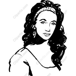 Elegant Black and White Woman