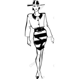 Elegant Chic Woman Fashion