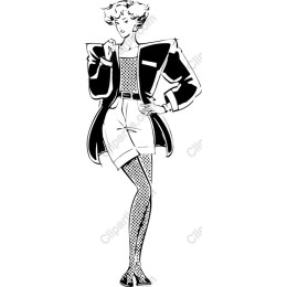 Fashionable Vintage Woman