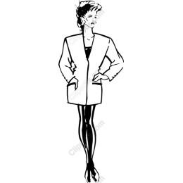 Chic Female Fashion in Blazer