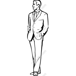Elegant Man in Suit