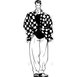 Trendy Male in Checkered Shirt