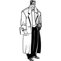Elegant Man in Trench Coat