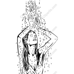 Serene Shower Woman