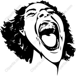 Expressive: Woman in Exuberant Scream