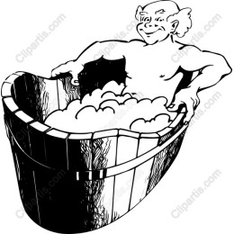 Whimsical Bathing Character