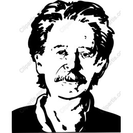 Iconic Black-and-White Portrait