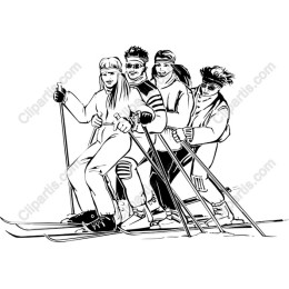 Winter Sports Enthusiasts - Skiing