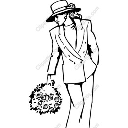 Elegant Fashionista with Roses