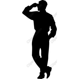 Silhouette of a Man in Thought