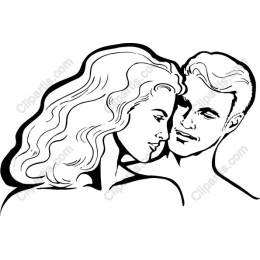 Romantic Couple Embrace