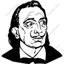 Surrealist Black-and-White Portrait