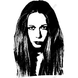 Mystic Elegance: Monochrome Portrait