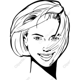 Joyful Elegance - Minimalist Black-and-White Portrait