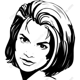 Elegant Black-and-White of a Woman's Face