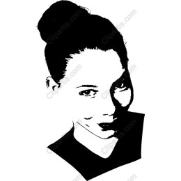 Elegant Black-and-White Woman