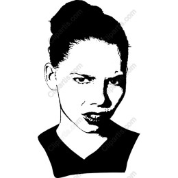 Confident Woman Monochrome Portrait