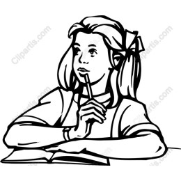 Thoughtful Schoolgirl