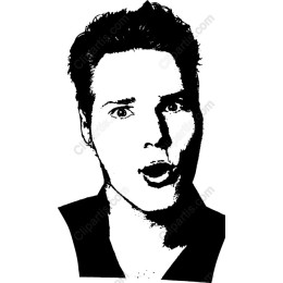Expressive Monochrome Face