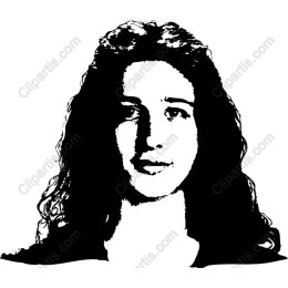 Elegant Black and White Woman Portrait