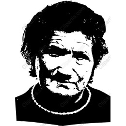 Resilient Spirit: Black-and-White Portrait