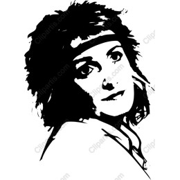 Elegant Black and White Female