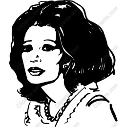 Chic Elegance: Black and White Woman Portrait