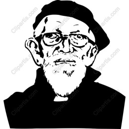 Elderly Man - Black & White