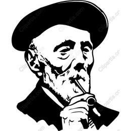 Elderly Man with Pipe