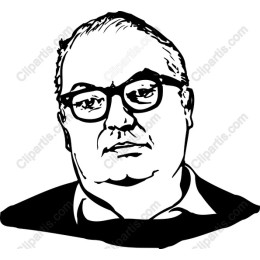 Thoughtful Bespectacled Figure