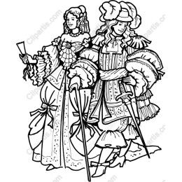 Elegant Historical Couple