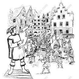 Historical Market Scene