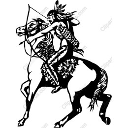 Wild Archer on Horseback