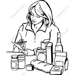 Grocery Planning: Woman Making a List