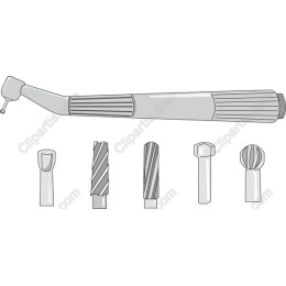 Dental Handpiece with Bur Tips