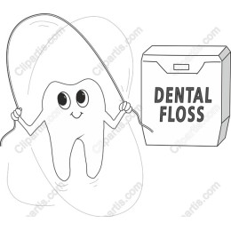 Cute Dental Floss Tooth