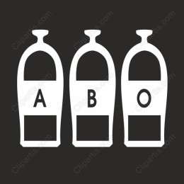 Minimalist Blood Type Set - A, B, O