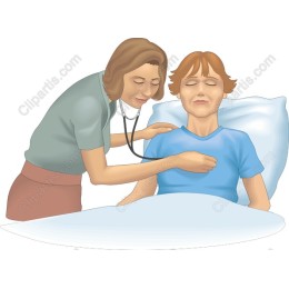 Caring Nurse and Patient