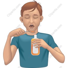 Young Boy Taking Medicine