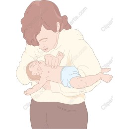 Tender Embrace: A Mom Holding Her Baby