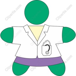 Cheerful Doctor Character