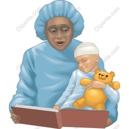 Heartwarming Grandmother and Child Reading