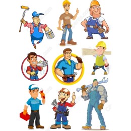 Construction Workers Bundle - Files
