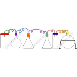 Colorful Laboratory Glassware
