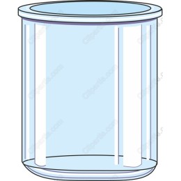 Transparent Glass Jar
